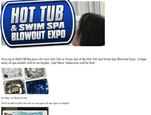 Tablet Screenshot of hottubblowout.com